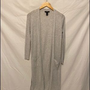 White House Black Market Cardigan Grey Sweater
